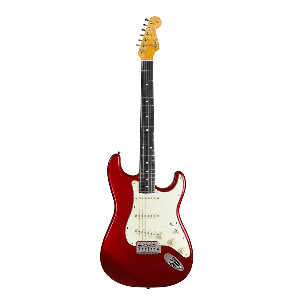 Goldstar SSS - Candy Apple Red / Alder / Rosewood / Nickel / White Pickguard