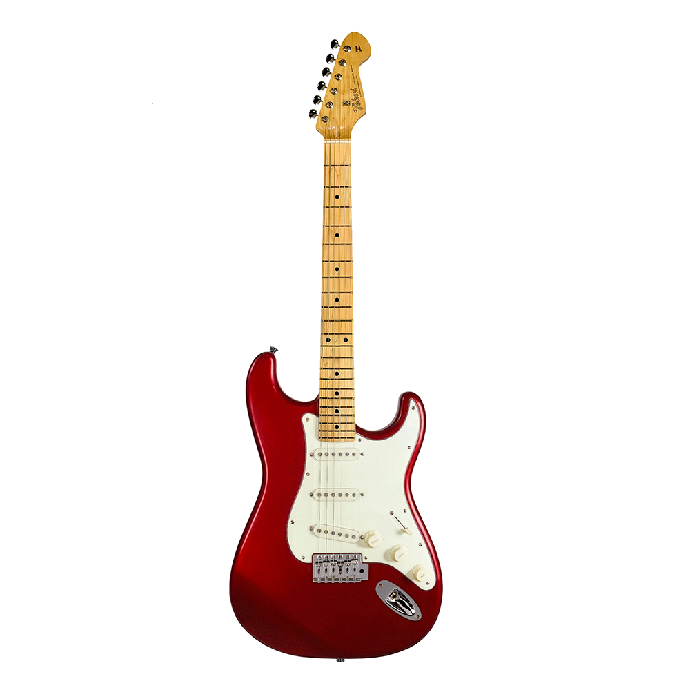 Goldstar SSS - Candy Apple Red / Alder / Maple / Nickel / White Pickguard