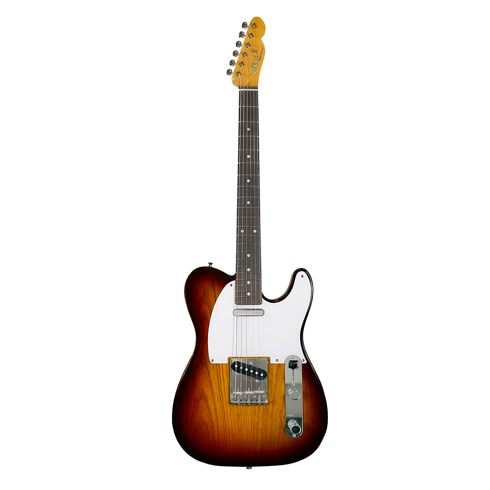 Breezysound - 3-Tone Sunburst / Ash / Rosewood / Nickel / White Pickguard