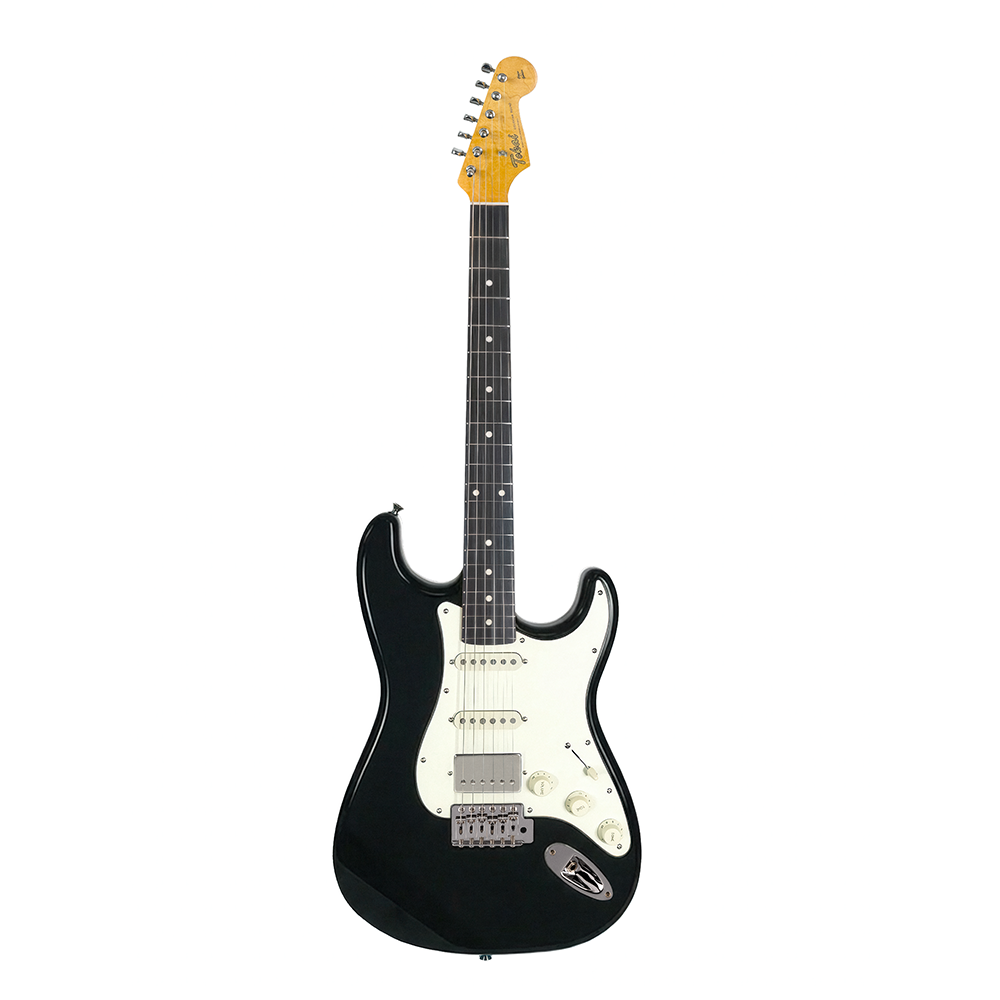 Goldstar HSS: Black / Alder Body / Nickel Hardware / Maple / White Pickguard