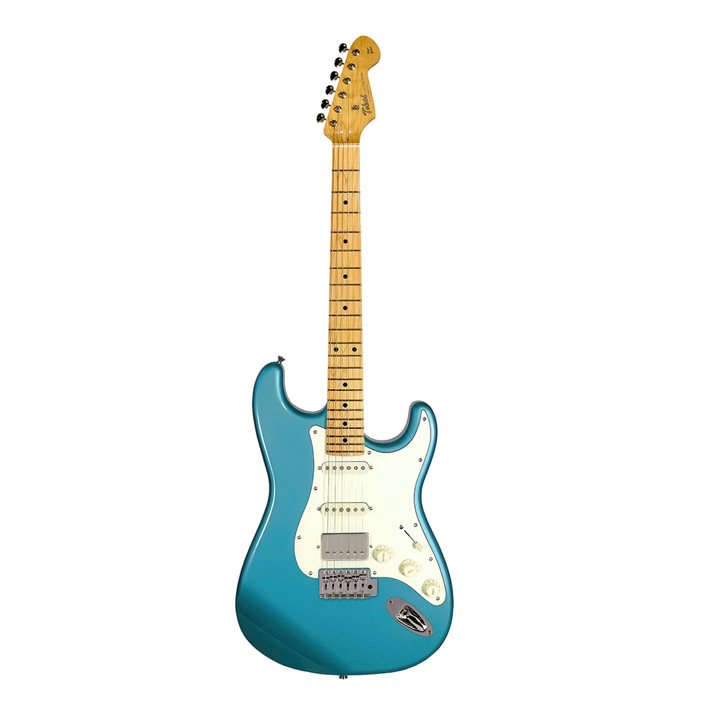 Goldstar HSS: Ocean Turqoise / Alder Body / Nickel Hardware / Maple / White Pickguard